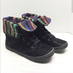 Blowfish High-Top Black Booties